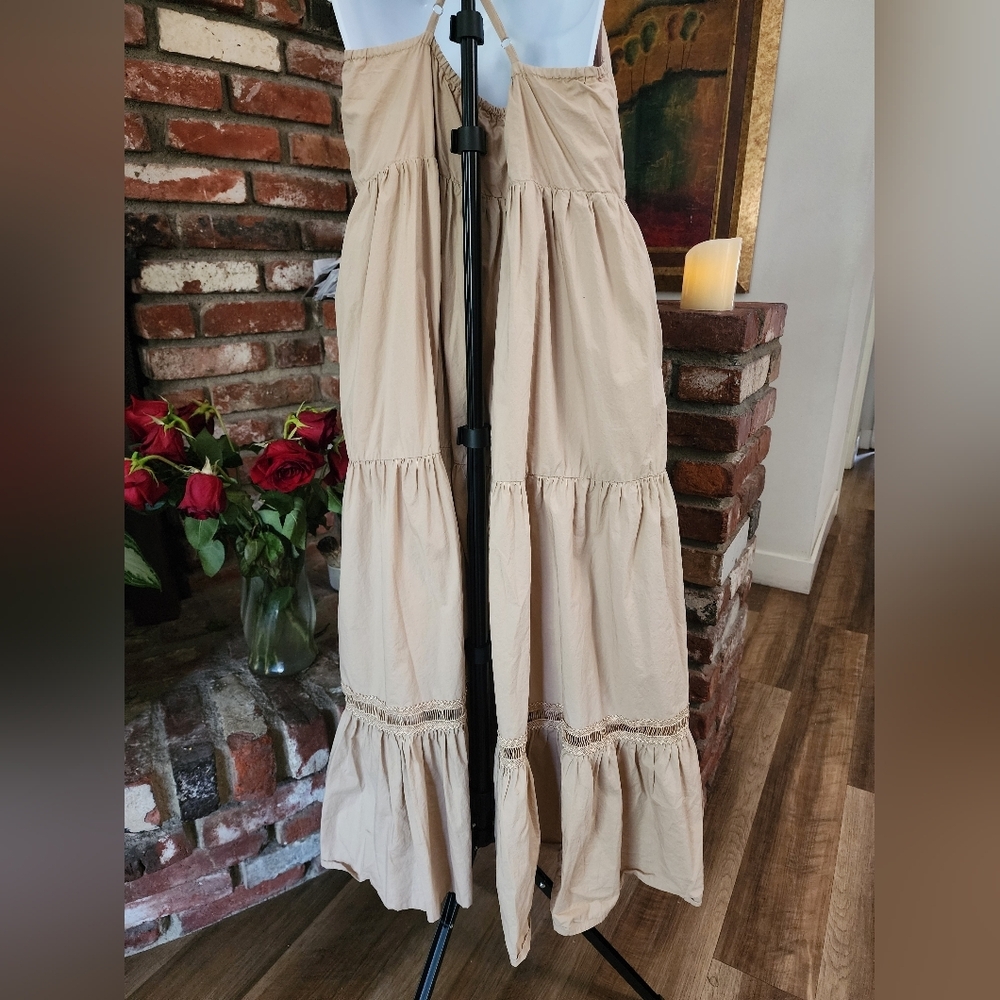By Egreis Boho Cottagecore Oversized Tiered Maxi Dress - Picture 6 of 10
